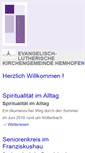 Mobile Screenshot of hemhofen-evangelisch.de