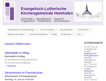 Tablet Screenshot of hemhofen-evangelisch.de
